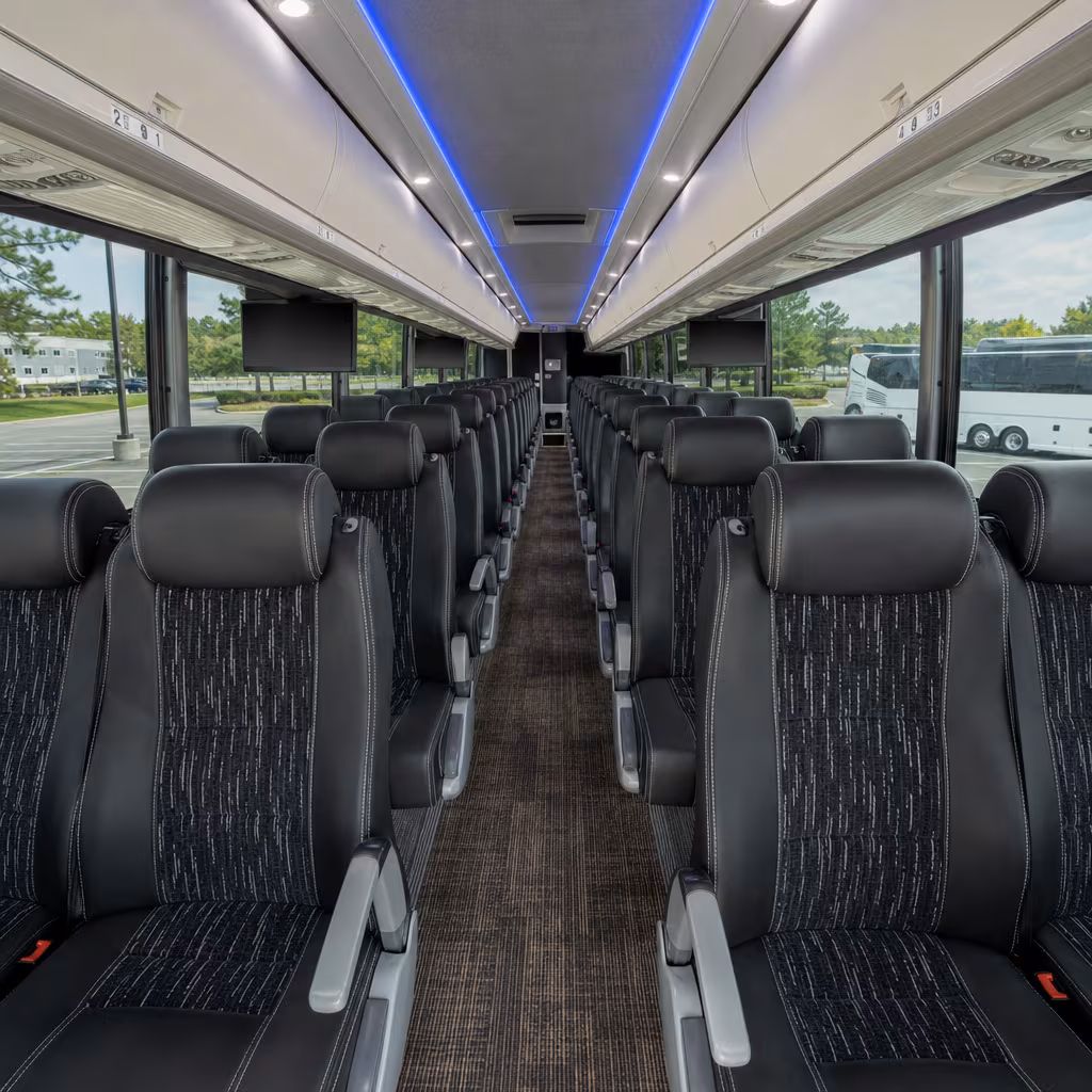 40-56 Passenger Charter Bus Interior