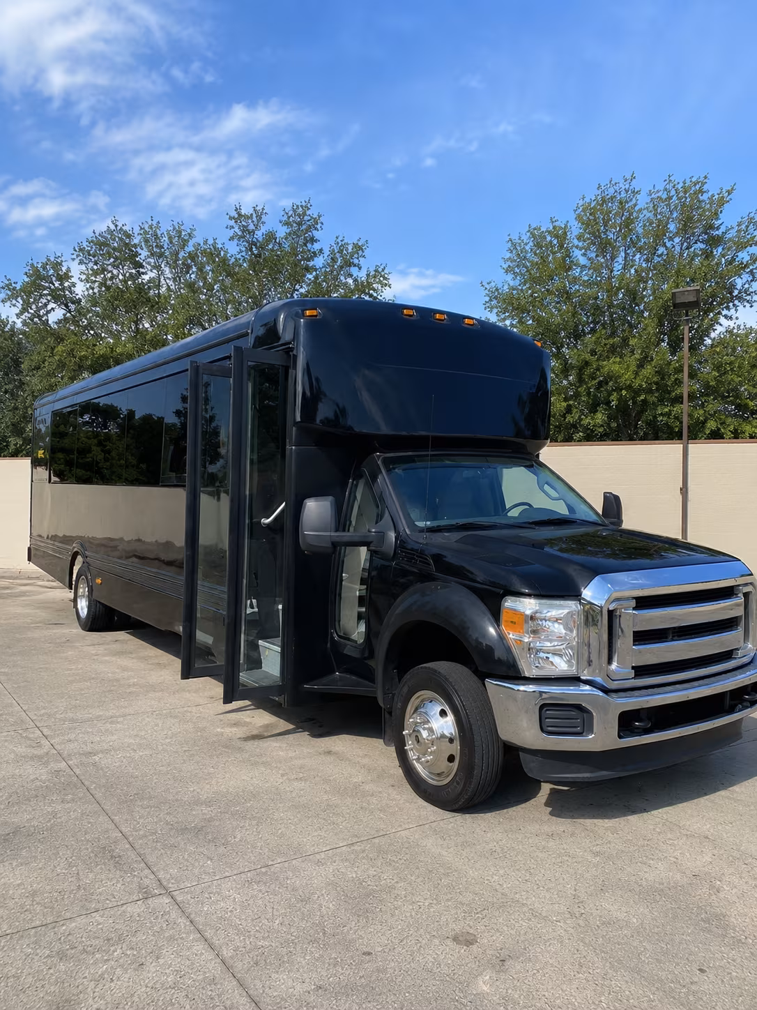 Interior of a party bus rental serving San Francisco