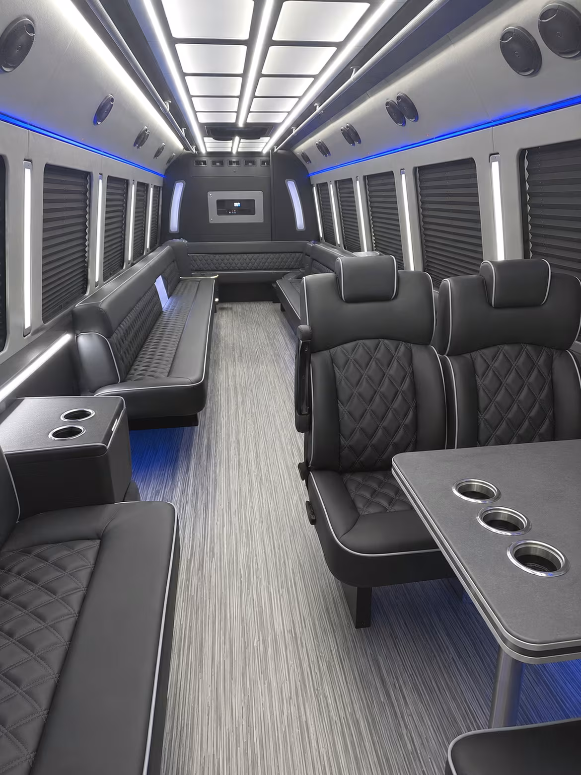 San Francisco Bachelor & Bachelorette Transportation party bus interior