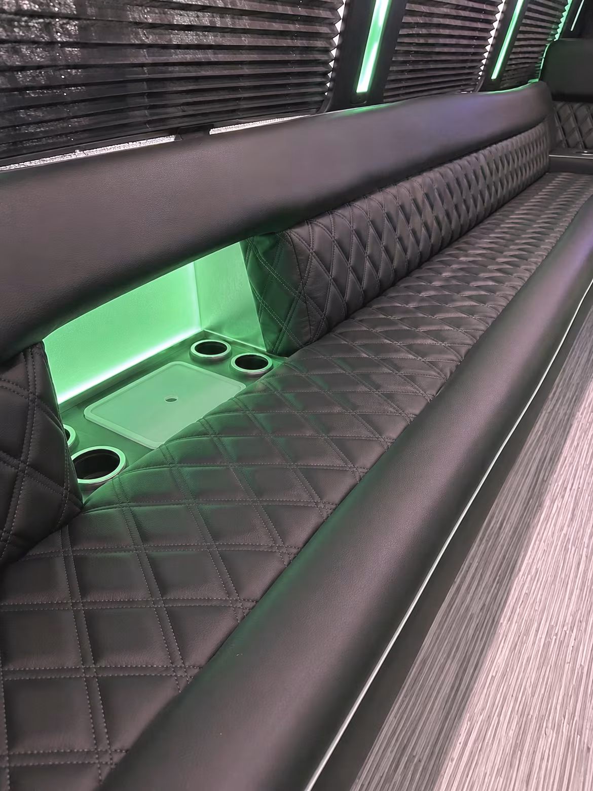 San Francisco Sporting Event Transportation party bus interior