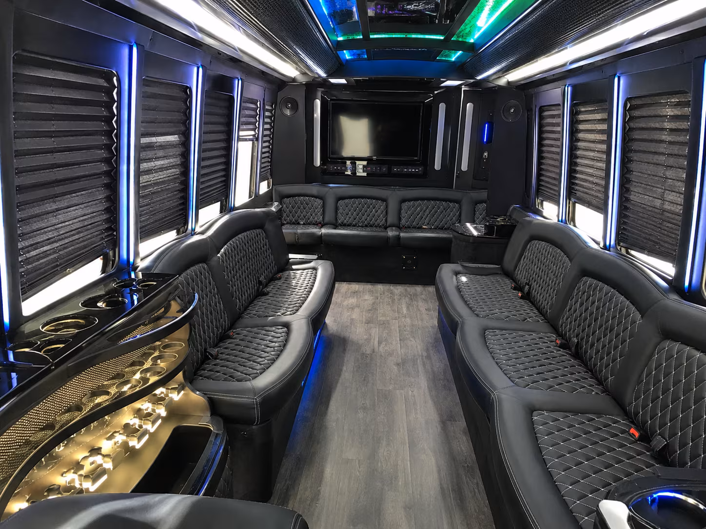 San Francisco Wedding Transportation party bus exterior