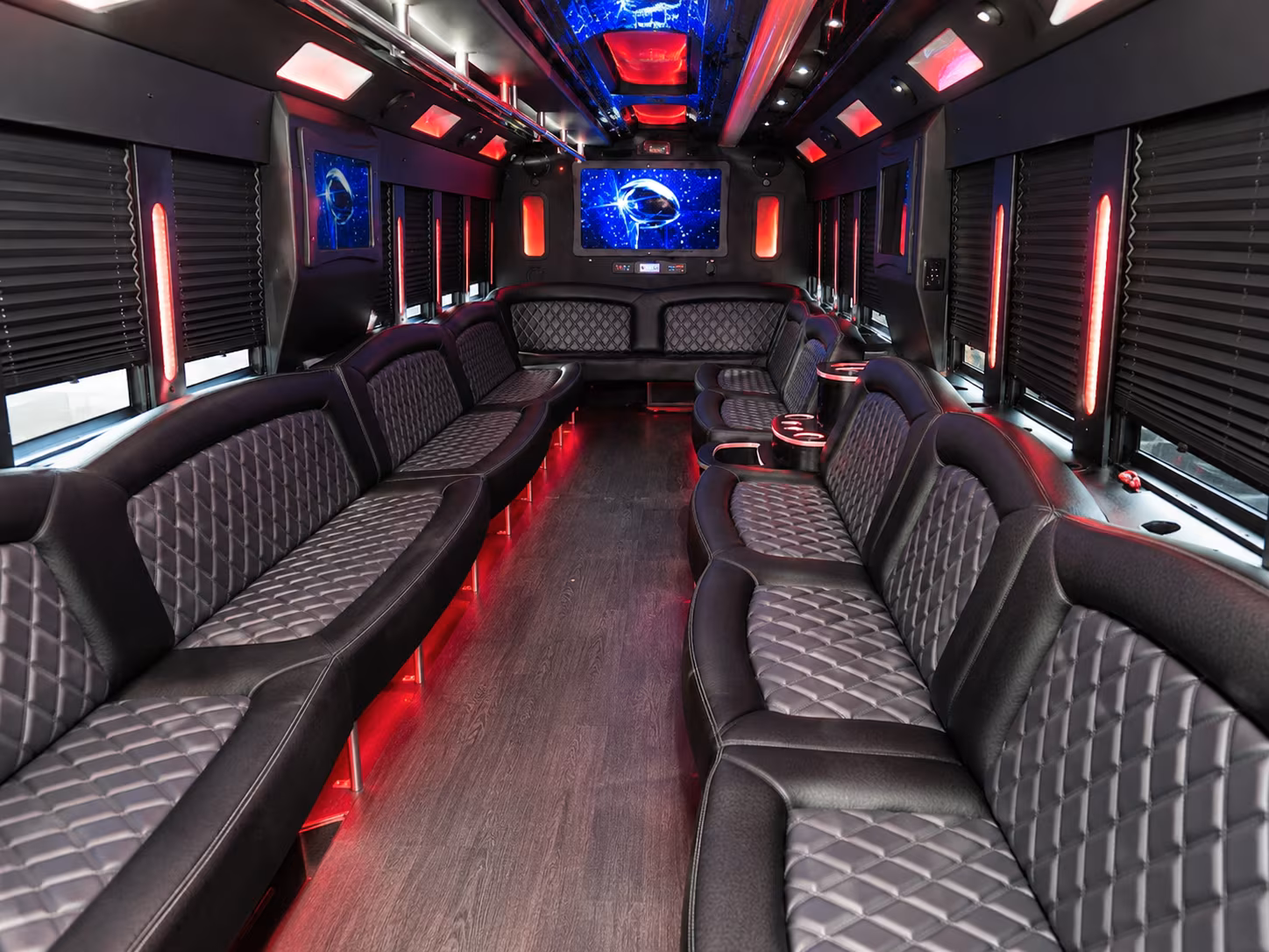 San Francisco Winery Tour & Pub Crawl Transportation party bus interior